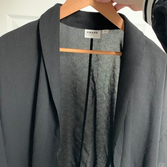 AWARE by Vero Moda L black open front top - Picture 3 of 4